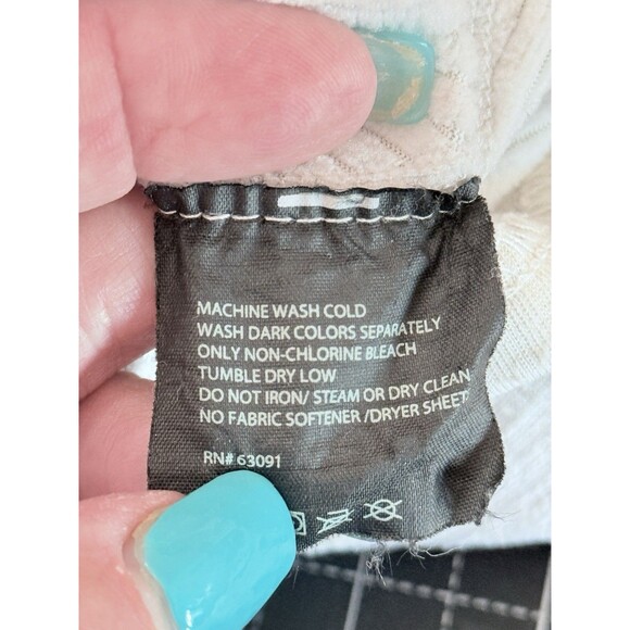 Terramar Climasense 1/4 Zip Pullover Womens Large Light Gray Thermal Grid Fleece - Picture 9 of 10